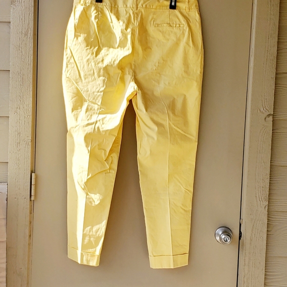 Neiman Marcus Exclusive yellow dressy pants - Picture 3 of 12